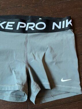 Nike Gray Athletic Compression Shorts